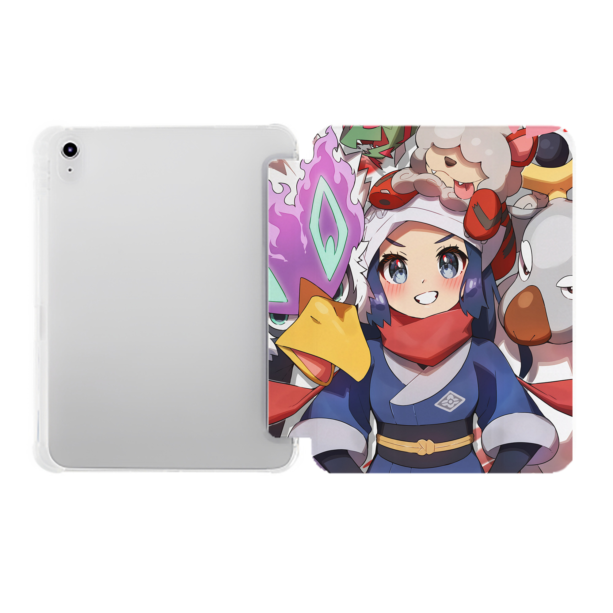 （画像用） ポケットモンスター Pokémon IPad ケース ペン収納付き 三つ折りスタンド PUレザー×シリコン 対応機種9.5/10.5/10.9インチ